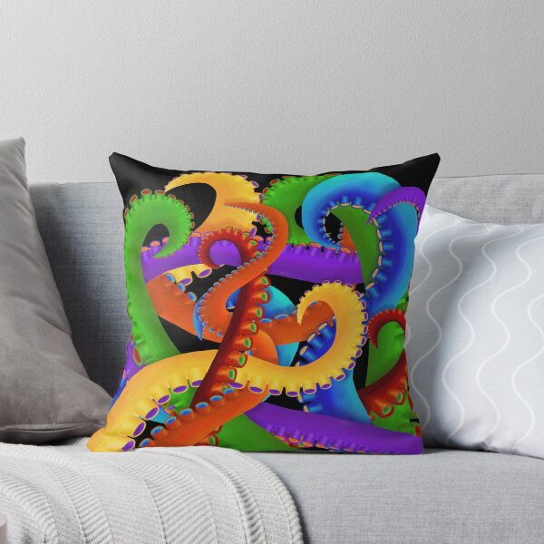 Item preview, Rainbow Tentacles by Heather Nafe Art designed and sold by HeatherNafeArt.