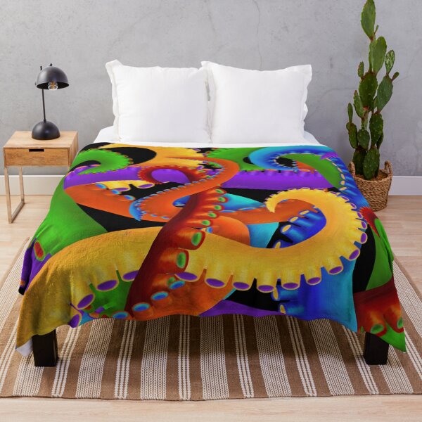 Item preview, Rainbow Tentacles by Heather Nafe Art designed and sold by HeatherNafeArt.