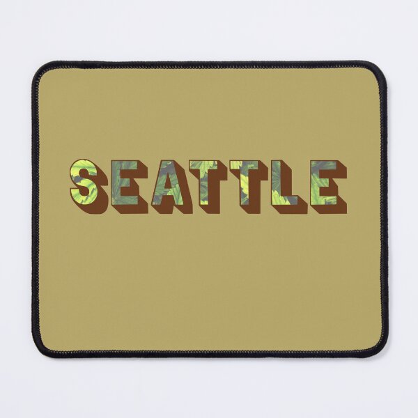 Item preview, Seattle Weed Leaves Shadow Text - Marijuana/Pot/420/Cannabis for Stoners and Smokers designed and sold by SteamParliament.