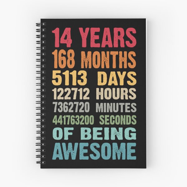 Item preview, 14 Years 168 Months Being Awesome 14th Birthday Teen Gifts designed and sold by JustBeSplendid.