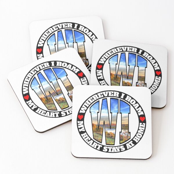 Item preview, Heart Stays Home - Wisconsin designed and sold by DonDota.