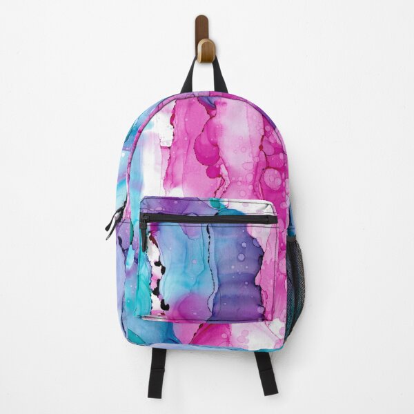 Item preview, Pink Purple Turquoise Dots Burst 32622 Abstract Alcohol Ink by Herzart designed and sold by herzart.