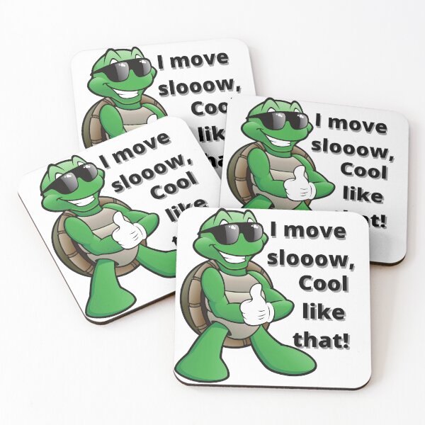 Item preview, I move slow, cause I am cool like that!  Green Cool Turtle designed and sold by Victornewyork.