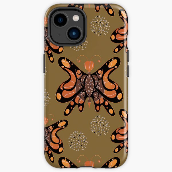 Funda de iPhone «Patrón de mariposa con infusión de girasol caprichoso en  verde» de Artistestella | Redbubble