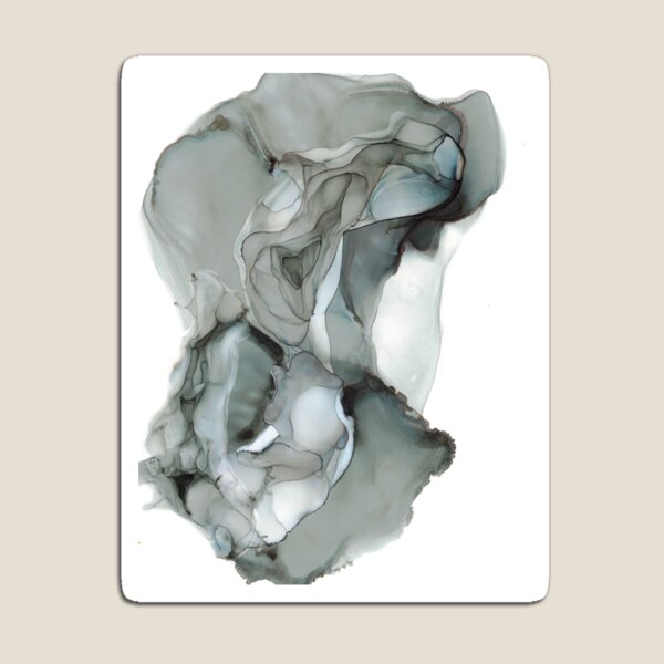 Item preview, Charcoal Smoke Abstract 32622 Alcohol Ink  Modern Painting by Herzart designed and sold by herzart.
