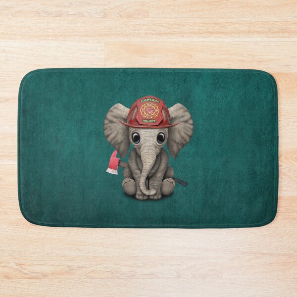 Item preview, Cute Baby Elephant Firefighter designed and sold by JeffBartels.