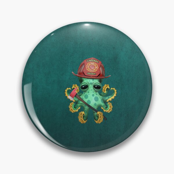 Item preview, Cute Baby Octopus Firefighter designed and sold by JeffBartels.