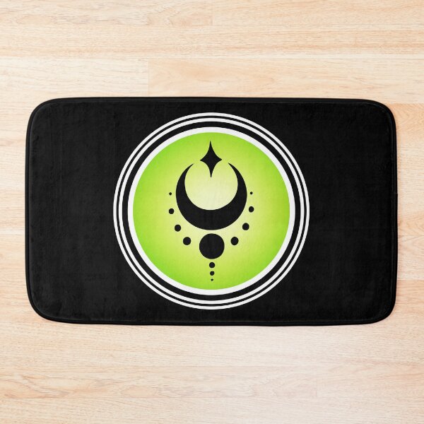 Item preview, Green Esoteric Mystical Moon Symbol designed and sold by OnyxMoonDesigns.