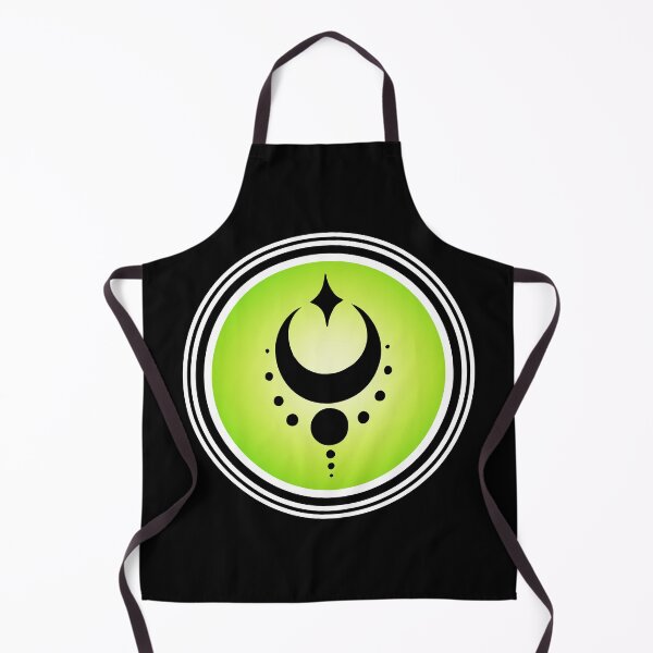 Item preview, Green Esoteric Mystical Moon Symbol designed and sold by OnyxMoonDesigns.