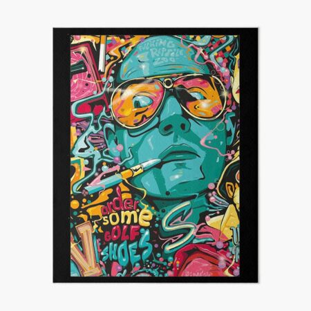 Fear And Loathing In Las Vegas Print Art Board Print For Sale By Mrilladesigns Redbubble