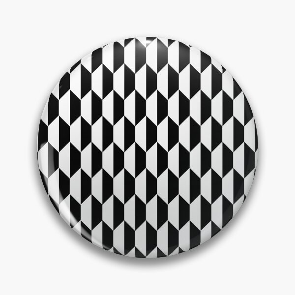 Item preview, 1960s 70s Retro Black and White Geometric Pattern designed and sold by BleuSky.