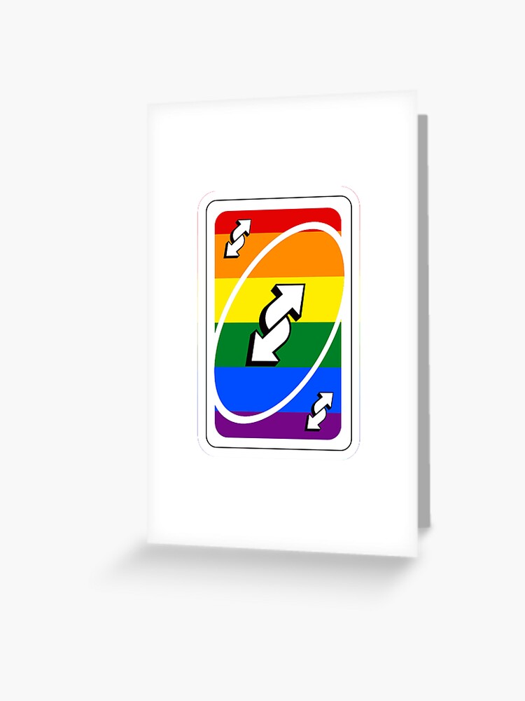 gay pride uno reverse card | Sticker