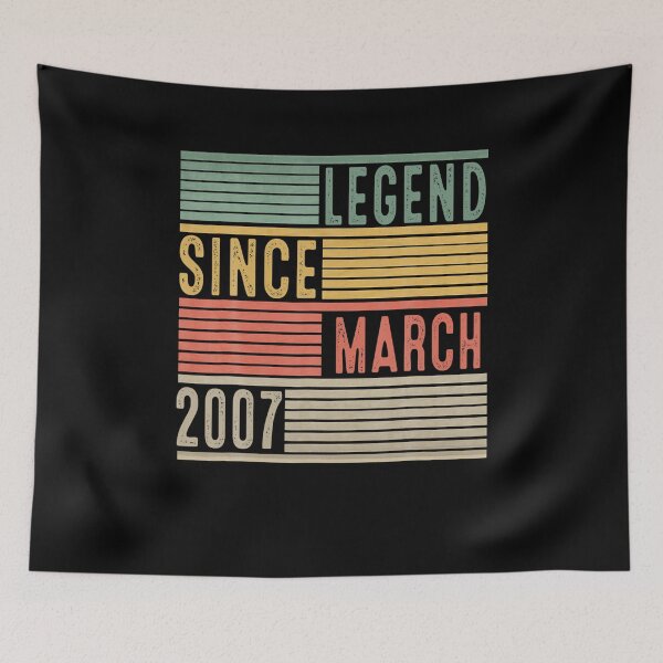 Item preview, 15Th Birthday Gifts Vintage Legend Since March 2007  designed and sold by LisaGerritsen.