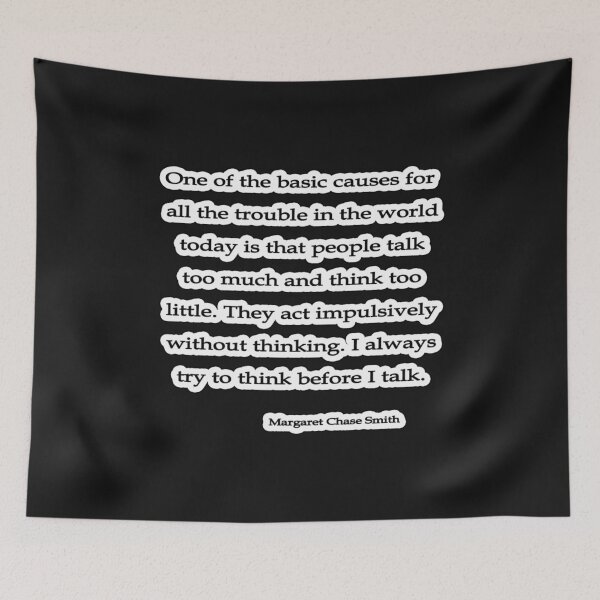 Item preview, Act wo Thinking Margaret Chase designed and sold by TungDecorec.