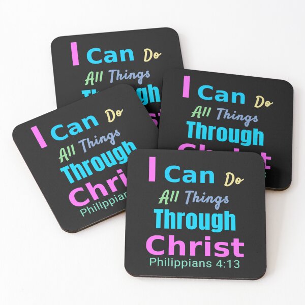 Item preview, I Can Do All Things Through Christ Philippians 413 Bible Verse designed and sold by TungDecorec.