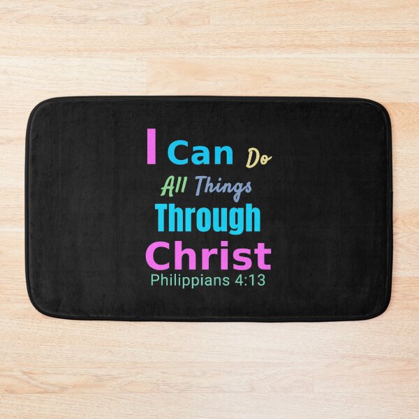 Item preview, I Can Do All Things Through Christ Philippians 413 Bible Verse designed and sold by TungDecorec.