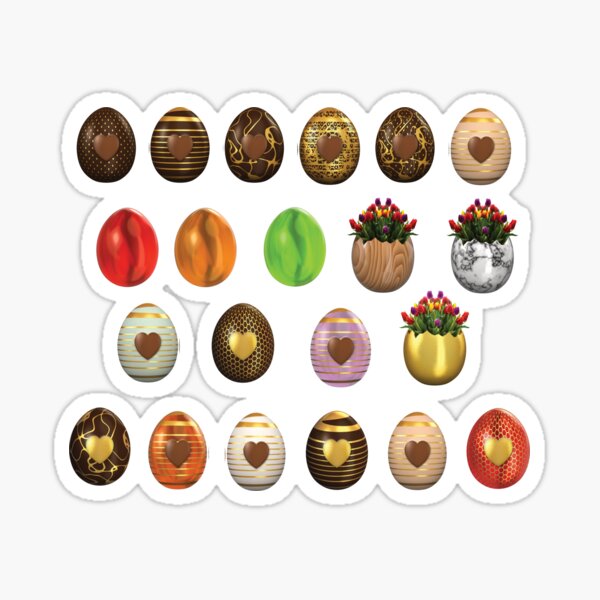 Item preview, Easter Holidays - Chocolate Easter Eggs designed and sold by GnuArt.