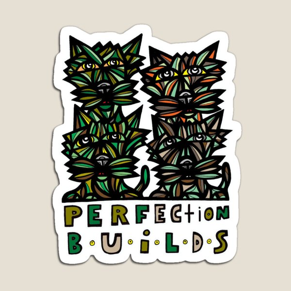 "Perfection Builds" Magnet