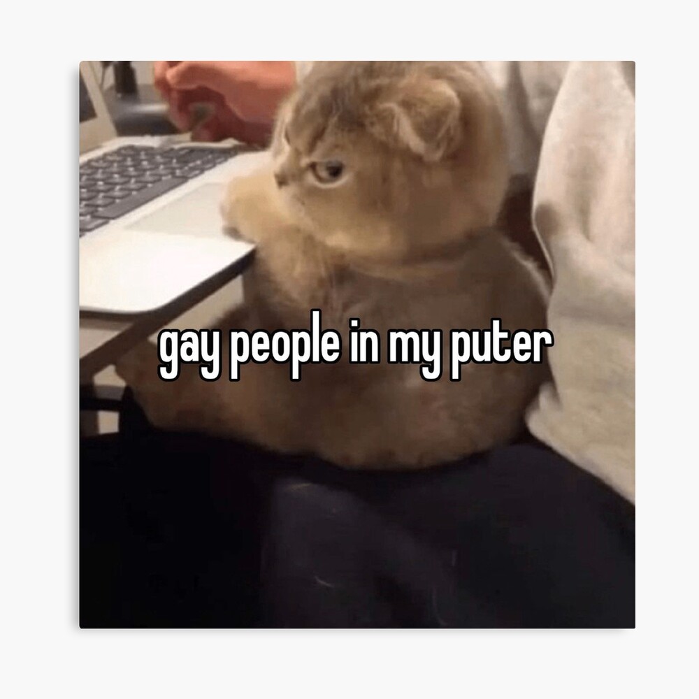 gay people in my puter | Greeting Card