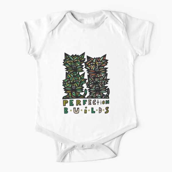 "Perfection Builds" Short Sleeve Baby One-Piece