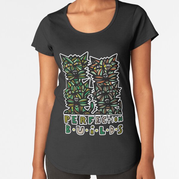 "Perfection Builds" Premium Scoop T-Shirt