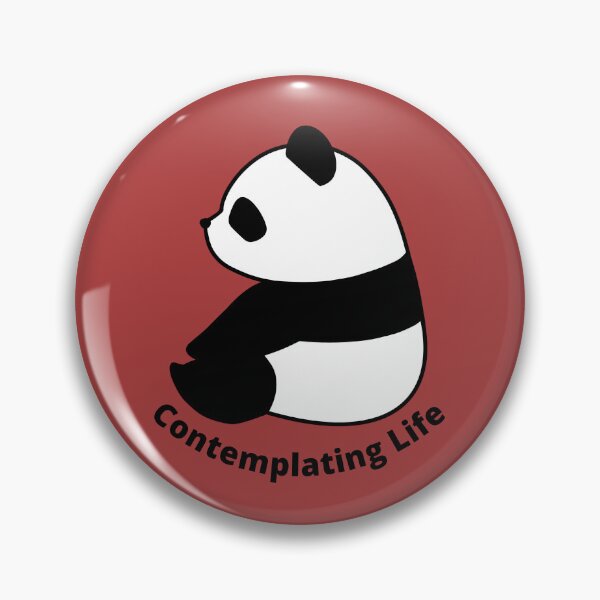 Item preview, Contemplating Life – Cute Panda designed and sold by cinsarad.