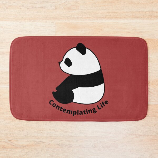 Item preview, Contemplating Life – Cute Panda designed and sold by cinsarad.