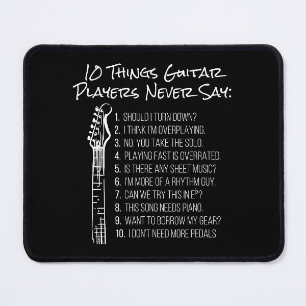 Item preview, 10 Things Guitar Players Never Say designed and sold by BrennaEirlys.