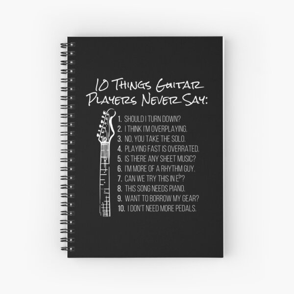 Item preview, 10 Things Guitar Players Never Say  designed and sold by BrennaEirlys.