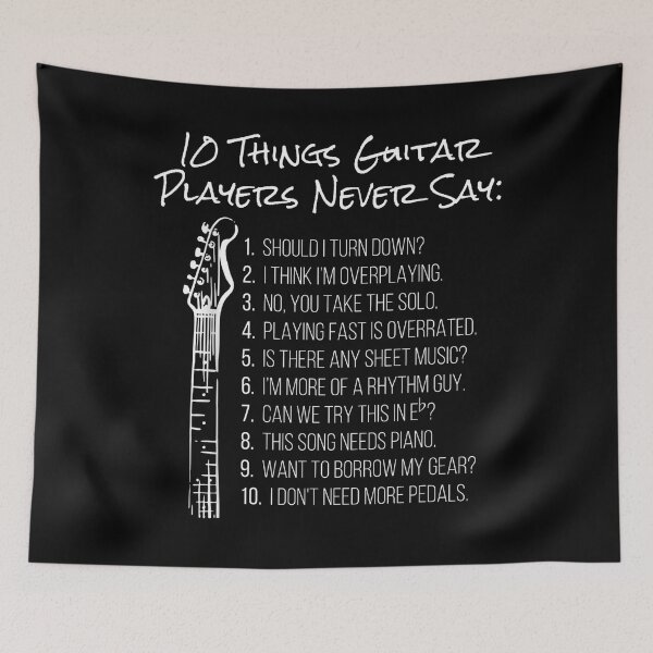 Item preview, 10 Things Guitar Players Never Say  designed and sold by BrennaEirlys.