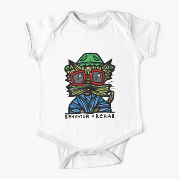 "Behavior Rehab" Short Sleeve Baby One-Piece