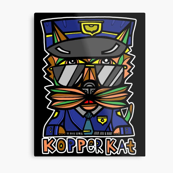 "Kopper Kat" Metal Print