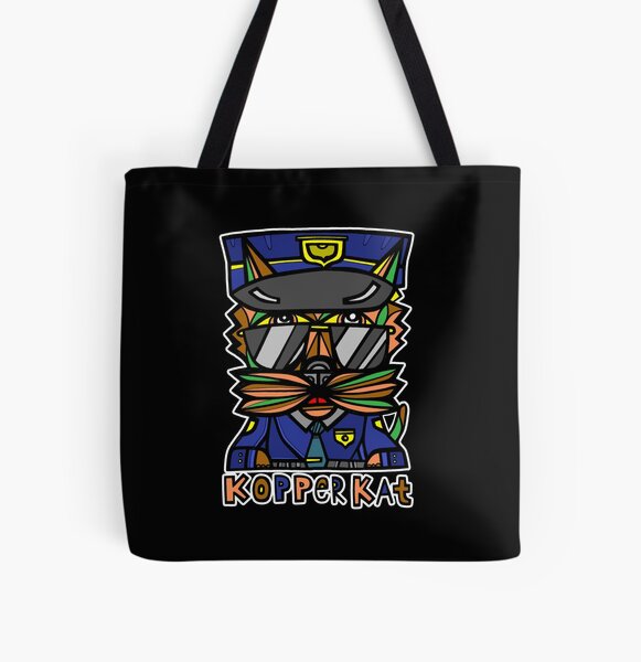 "Kopper Kat" All Over Print Tote Bag