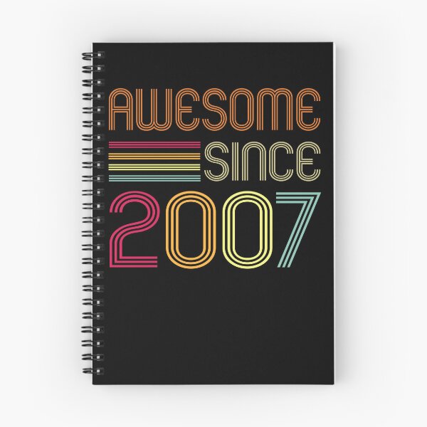 Item preview, Awesome Since 2007 15th Birthday Retro designed and sold by JustBeSplendid.