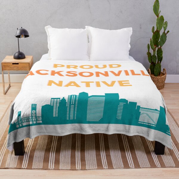 Item preview, Proud Jacksonville Florida Native City orange gold yellow teal black designed and sold by Lu & Partners.