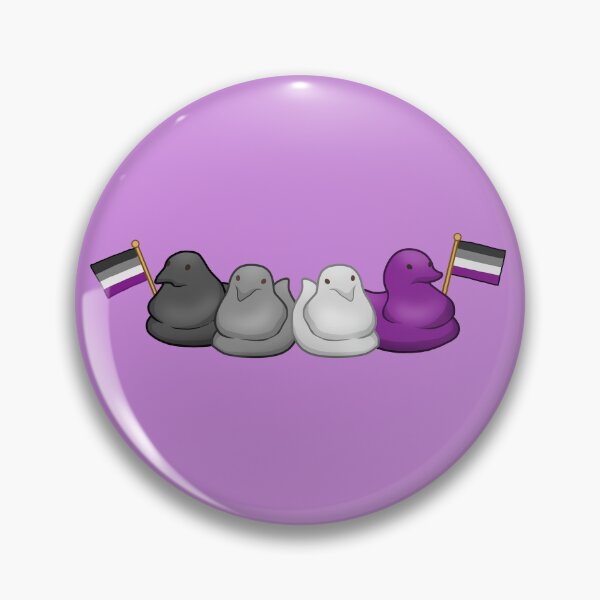 Item preview, Ace Pride Peeps - Marshmallow Chicks w/ Asexual Pride Flag LGBT+ designed and sold by Zphal.