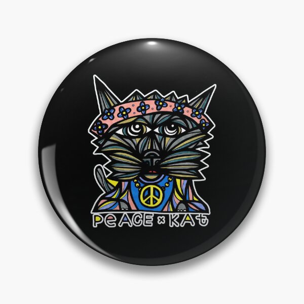 "Peace Kat" Pin