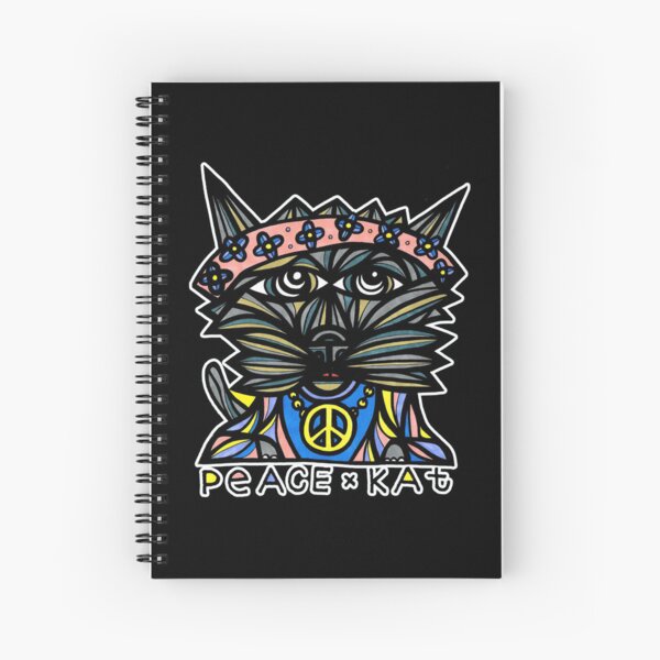 "Peace Kat" Spiral Notebook