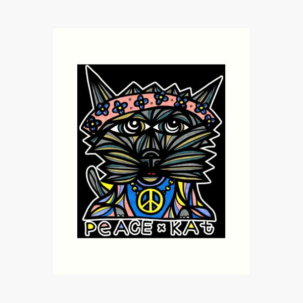 "Peace Kat" Art Print