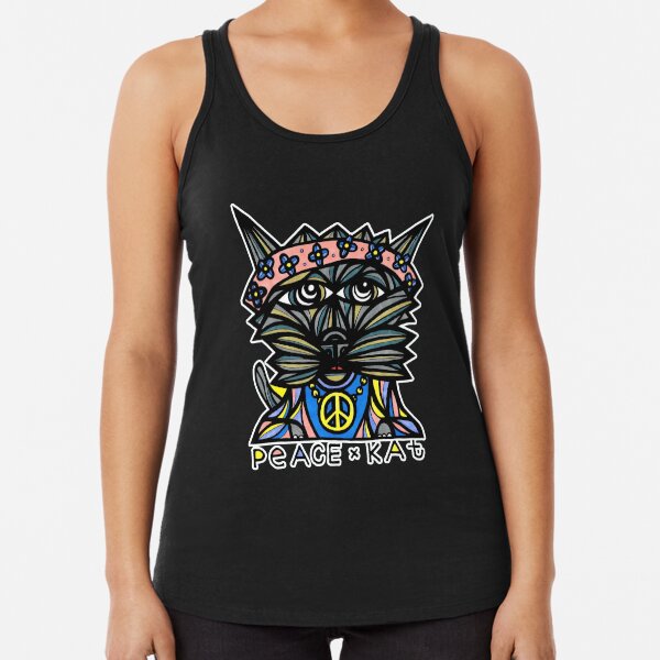 "Peace Kat" Racerback Tank Top