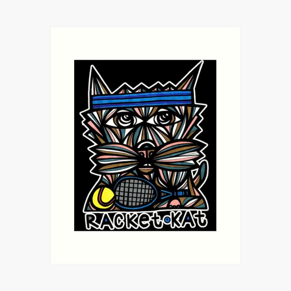 "Racket Kat" Art Print