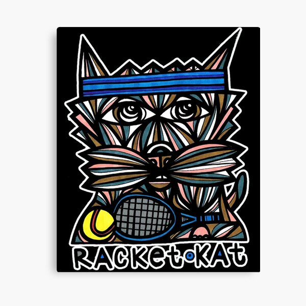 "Racket Kat" Canvas Print