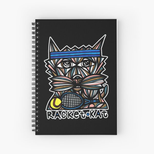 "Racket Kat" Spiral Notebook