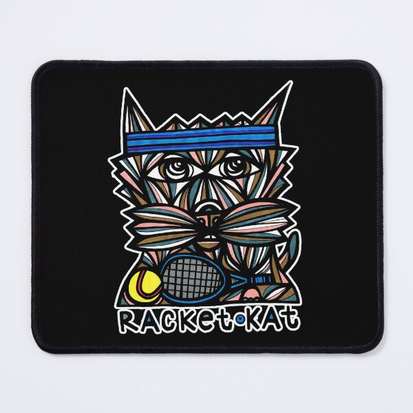 "Racket Kat" Mouse Pad