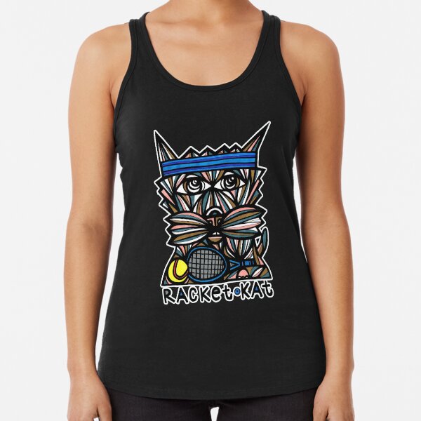 "Racket Kat" Racerback Tank Top