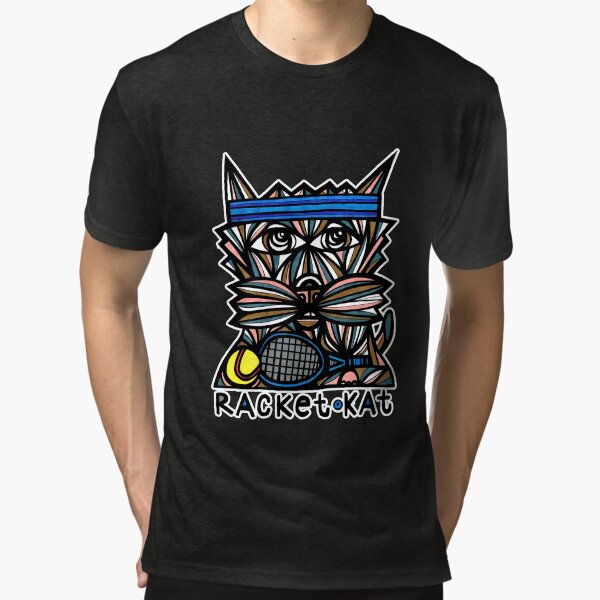 "Racket Kat" Tri-blend T-Shirt