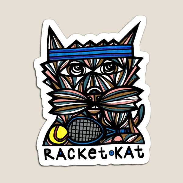 "Racket Kat" Magnet