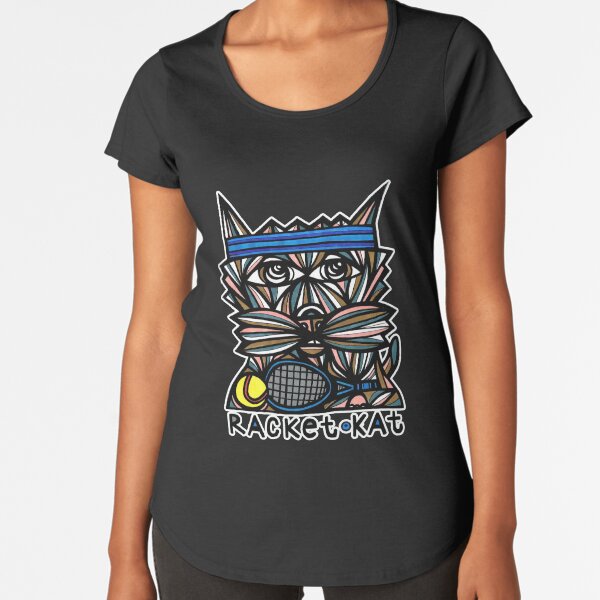 "Racket Kat" Premium Scoop T-Shirt