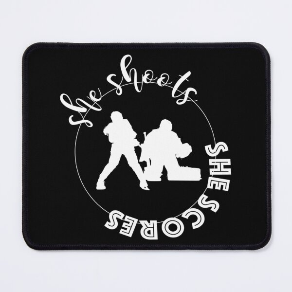 Item preview, She Shoots She Scores Girls Women's Ice Hockey Player Classic T-Shirt designed and sold by callujohn7.