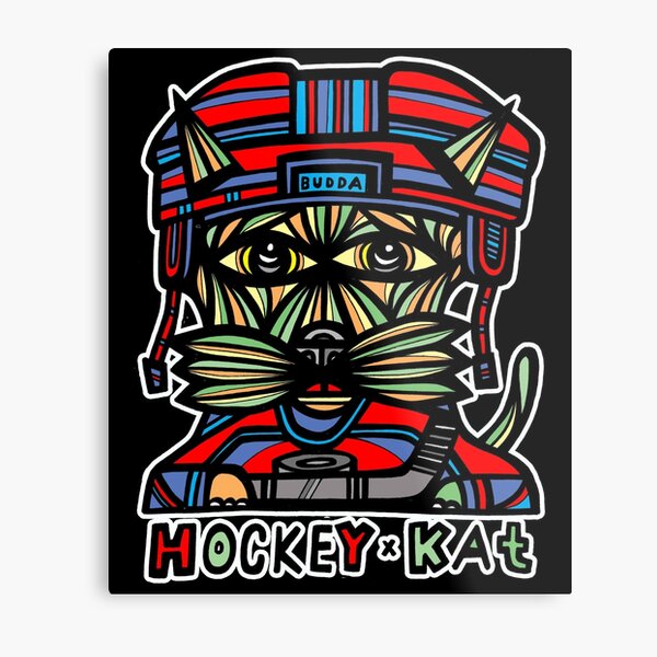 "Hockey Kat" Metal Print